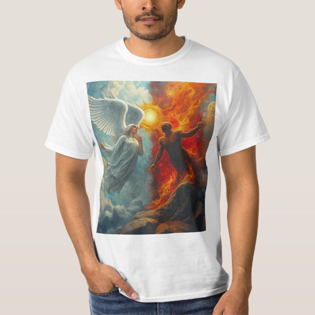 ENGEL UND TEUFEL T-Shirt (Vorderseite)
