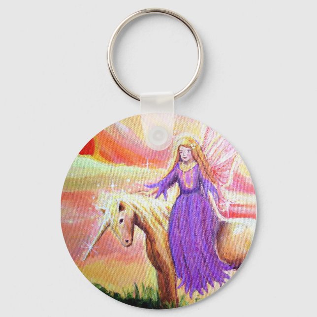 Engel und Unicorn Schlüsselanhänger (Vorderseite)