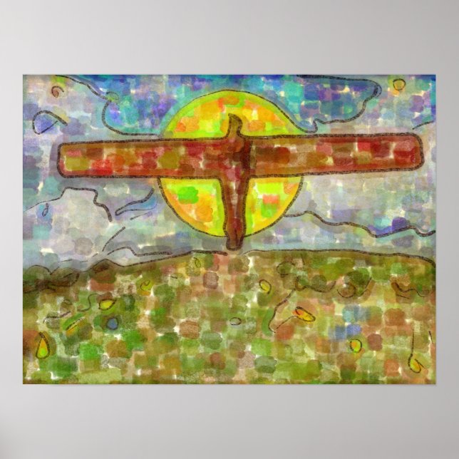 Engel (verblichene Farben) Poster (Vorne)