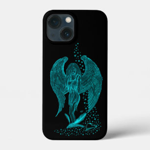 Engel verloren in Liebe, Schwarz und Grün Design Case-Mate iPhone Hülle