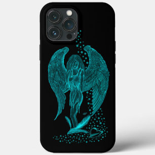 Engel verloren in Liebe, Schwarz und Grün Design Case-Mate iPhone Hülle