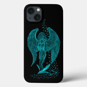 Engel verloren in Liebe, Schwarz und Grün Design Case-Mate iPhone Hülle