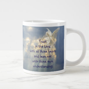  Engel Vertraue auf den Herrn Zitat Inspirierend Jumbo-Tasse