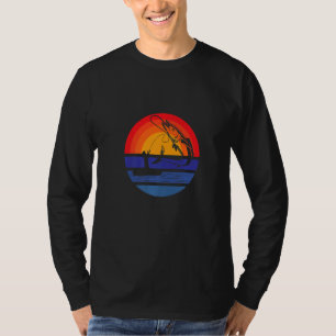 Engel Vintage Angelimittel Fischer Retro Fischen T-Shirt