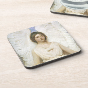 Engel von Abbott Thayer, Vintage Viktorianische Ku Getränkeuntersetzer