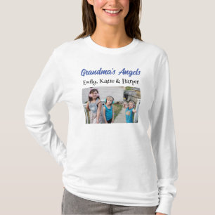 Engel von Oma   Personalisiertes Foto und Namen T-Shirt