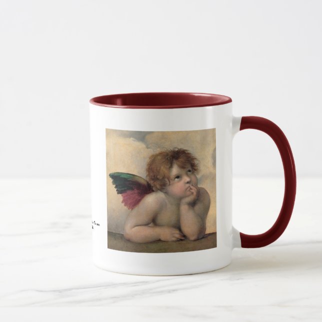 Engel von Sistine Madonna, RAPHAEL 1514 Tasse (Rechts)