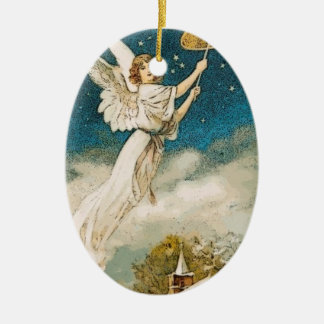 Engel-Weihnachtsschmuck Keramikornament
