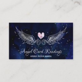 *~* Engel Wings Starry Night Sky Kristallherz Visitenkarte