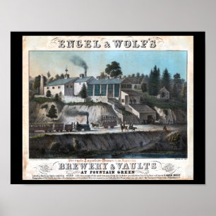 Engel Wolfs Brauerei Philadelphia PA Print Poster