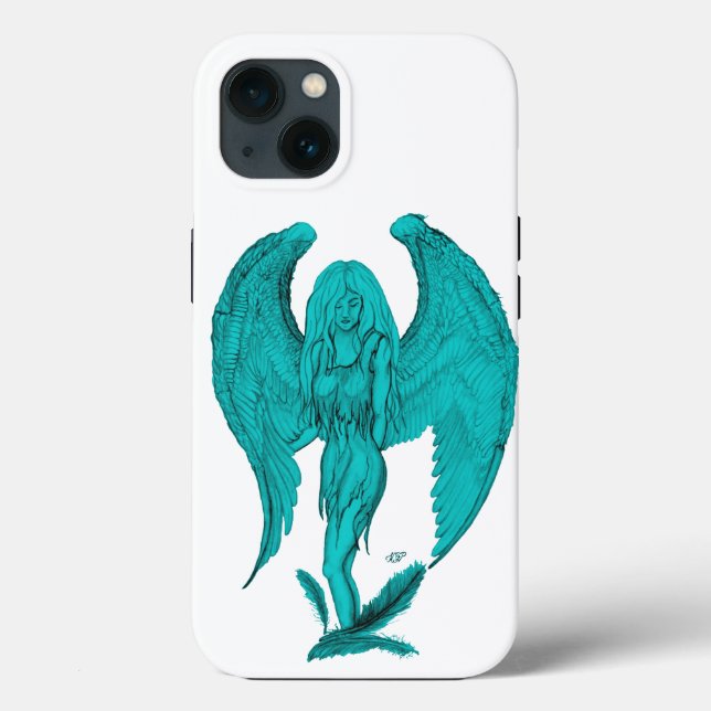 Engel, Zeichnend Stift Case-Mate iPhone Hülle (Rückseite)