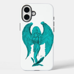 Engel, Zeichnend Stift iPhone 16 Plus Hülle