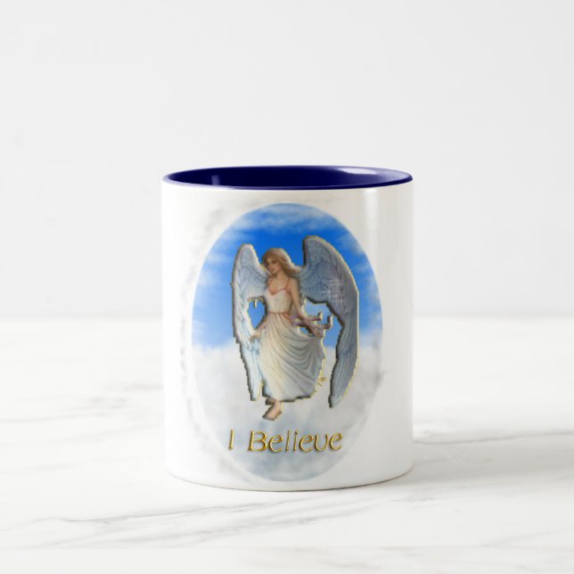 Engel Zweifarbige Tasse (Mittel)