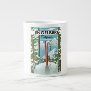 Engelberg Schweiz Skiposter Jumbo-Tasse
