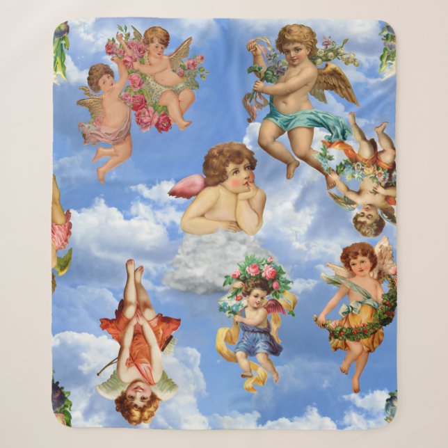 Engelkirschwolken himmlisch viktorianisch sherpadecke (Vorderseite)
