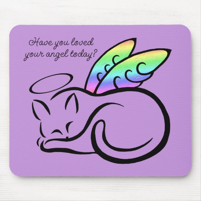 EngelKitty (lila) Mousepad (Vorne)