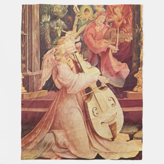 Engelkonzert Fleecedecke (Vorderseite)