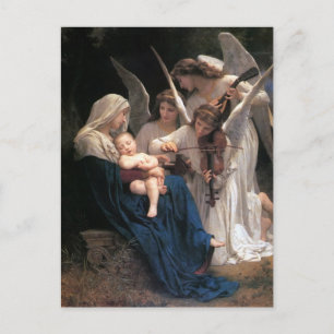 Engellied (1881) von Bouguereau Postkarte