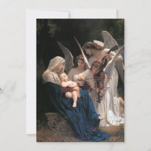 Engellied von Bouguereau, Weihnachts-Party Einladung