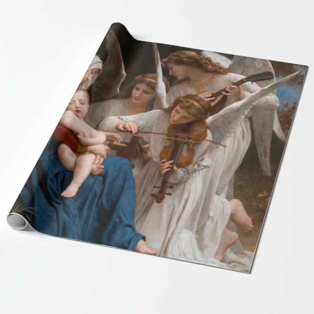 Engellied von William-Adolphe Bouguereau Geschenkpapier (Ungerollt)