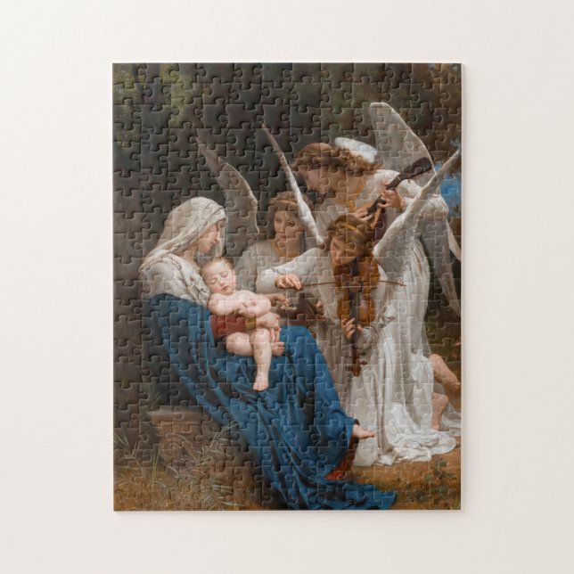 Engellied von William-Adolphe Bouguereau Puzzle (Vertikal)