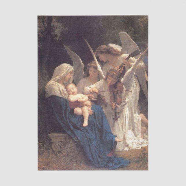 Engellied von William Bouguereau Seidenpapier (Vorderseite)