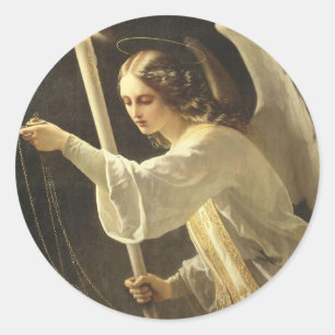 Engels-Aufkleber Runder Aufkleber