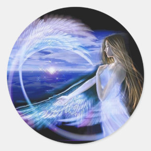 Engels-Aufkleber Runder Aufkleber