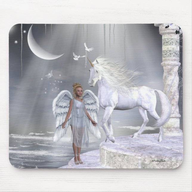 Engels-FeeUnicorns Mousepad (Vorne)