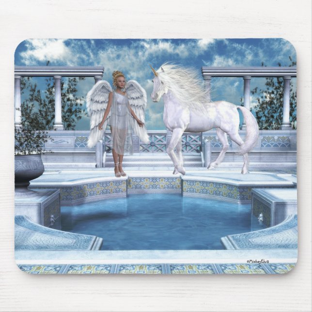 Engels-FeeUnicorns Mousepad (Vorne)