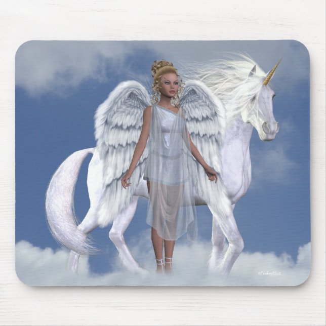 Engels-FeeUnicorns Mousepad (Vorne)