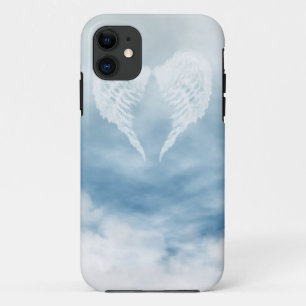 Engels-Flügel im bewölkten blauen Himmel Case-Mate iPhone Hülle