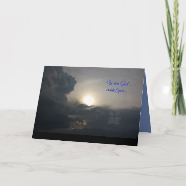 Engels-Geburtstags-Karte Karte (Vorderseite)