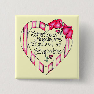 Engels-Herz Scrapbooker T-Shirts und Geschenke Button