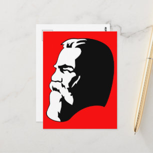 Engels, Kommunismus, Sozialismus, Sowjetunion Postkarte