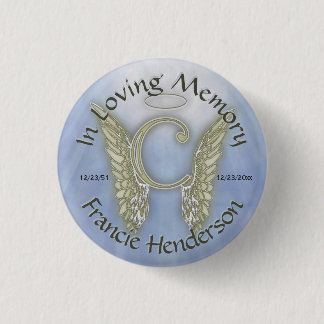 Engels-Monogramm des Buchstabe-C Button