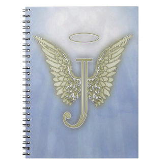 Engels-Monogramm des Buchstabe-J Notizblock