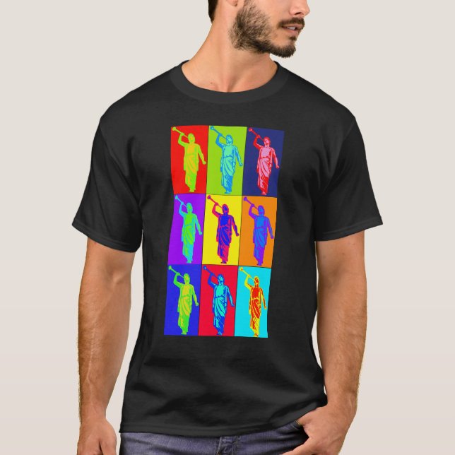 Engels-Moroni-Pop-Kunst T-Shirt (Vorderseite)