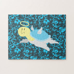 Engels-Schildkröte-Blumenmuster Puzzle