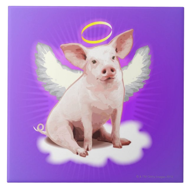 Engels-Schwein Fliese (Vorderseite)