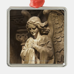 Engels-Statue mit den gekreuzten Händen, Buenos Silbernes Ornament