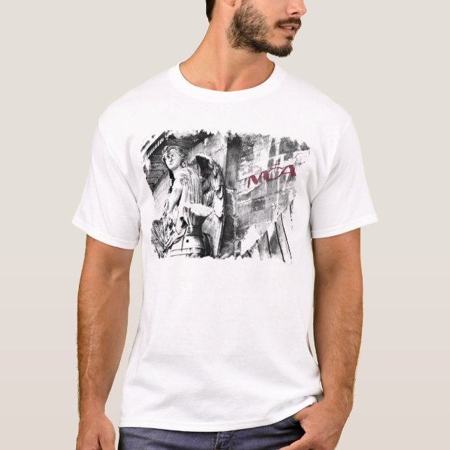 Engels-Statue T-Shirt (Vorderseite)
