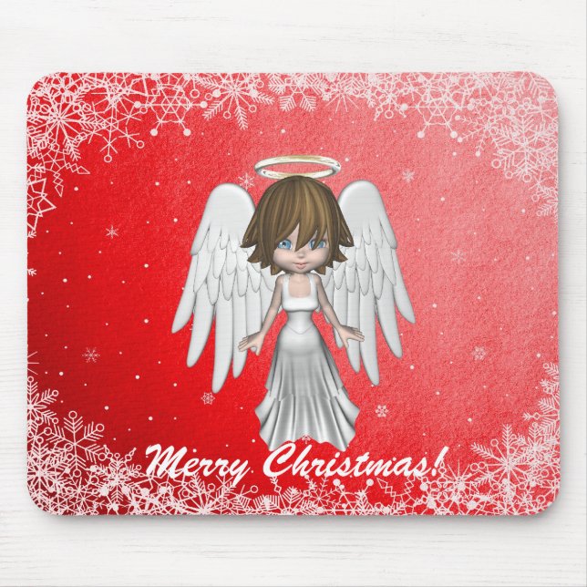 Engels-Weihnachten Mousepad (Vorne)