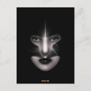Engelsaugen Fractal-Kunstpostkarte Postkarte