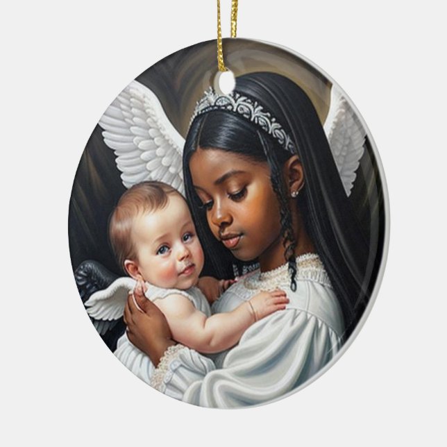 Engelsbaby Keramik Ornament (Links)