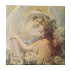 Engelsbotschaft von George Swinstead, Vintage Kuns Fliese