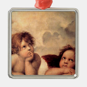Engelscherubim Silbernes Ornament