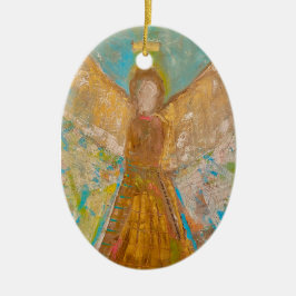 ENGELSCHMUCK GOLD- ARTalli Keramik Ornament