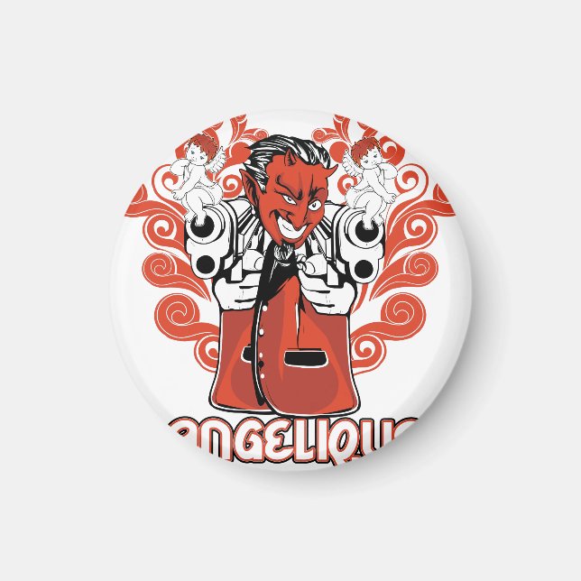 Engelschwarz Magnet (Vorne)