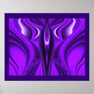 Engelsflügel, abstrakte Fantasy-Regenbogen-Kunst Poster